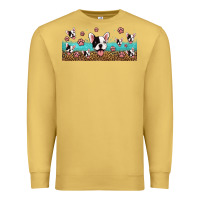 Antique Gold french bulldogs Premium Sweatshirt - Jasminsmagicworld