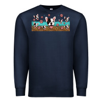 Navy french bulldogs Premium Sweatshirt - Jasminsmagicworld