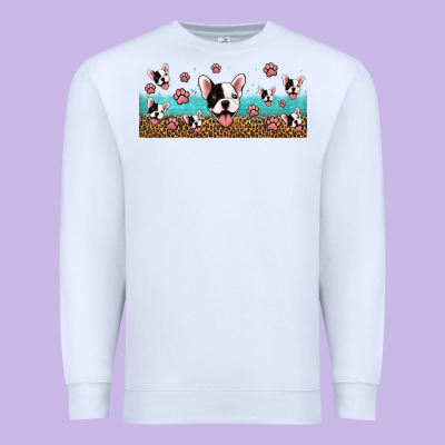 French Bulldogs Premium Sweatshirt Designed By Jasminsmagicworld