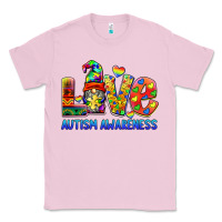 Bubblegum Pink autism awareness love Classic Tee - BarkalooDesign