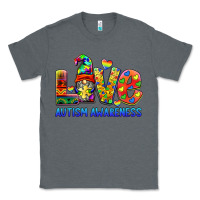 Charcoal Heather autism awareness love Classic Tee - BarkalooDesign