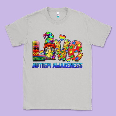 Autism Awareness Love Classic Tee Designed By Barkaloodesign
