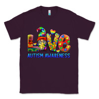 Plum autism awareness love Classic Tee - BarkalooDesign