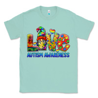 Seafoam autism awareness love Classic Tee - BarkalooDesign
