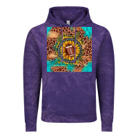 Cloud Purple football leopard turquoise sunflower seamless pattern Vintage Hoodie - JahusDesignShop