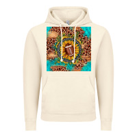 Vintage Artic football leopard turquoise sunflower seamless pattern Vintage Hoodie - JahusDesignShop