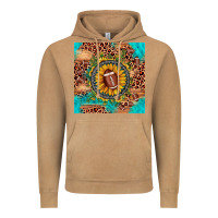 Vintage Camel football leopard turquoise sunflower seamless pattern Vintage Hoodie - JahusDesignShop