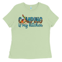 Matcha camping is my kitchen with wine Ladies Tee - texasbilliewilder