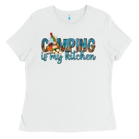 White camping is my kitchen with wine Ladies Tee - texasbilliewilder
