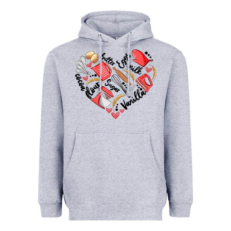 Bake Tools Heart Heavyweight Hoodie by Artiststas | Teevron