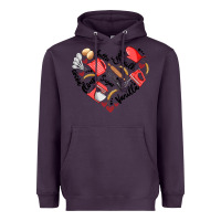 Plum bake tools heart Heavyweight Hoodie - Artiststas