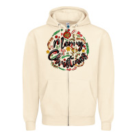 Sandshell merry christmas Zipper Hoodie - MaliasSmallBusiness