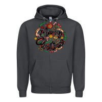 Smoke merry christmas Zipper Hoodie - MaliasSmallBusiness