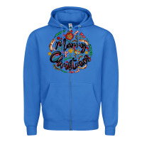 True Royal merry christmas Zipper Hoodie - MaliasSmallBusiness