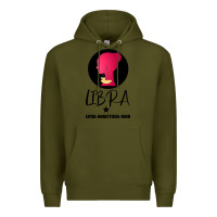 Army Green Libra Zodiac Sign Horoscope Birth Gift Girl Premium Hoodie - Bettercallsaul