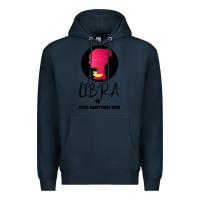 Navy Libra Zodiac Sign Horoscope Birth Gift Girl Premium Hoodie - Bettercallsaul