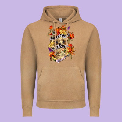 Sorta Sweet Sorta Spooky Vintage Hoodie Designed By Ranaportraitstore