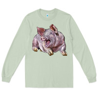Matcha Landrace Pig Long Sleeve Tee - LillyAllenDesigns