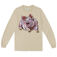 Mushroom Landrace Pig Long Sleeve Tee - LillyAllenDesigns