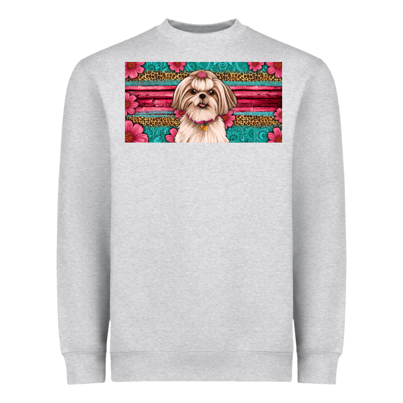 Shih Tzu License Plate Heavyweight Sweatshirt by Artiststas | Teevron