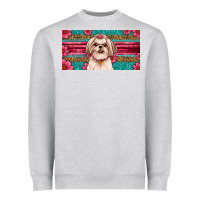 Heather Grey shih tzu license plate Heavyweight Sweatshirt - Artiststas