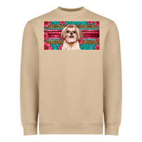 Mushroom shih tzu license plate Heavyweight Sweatshirt - Artiststas