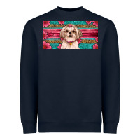 Navy shih tzu license plate Heavyweight Sweatshirt - Artiststas
