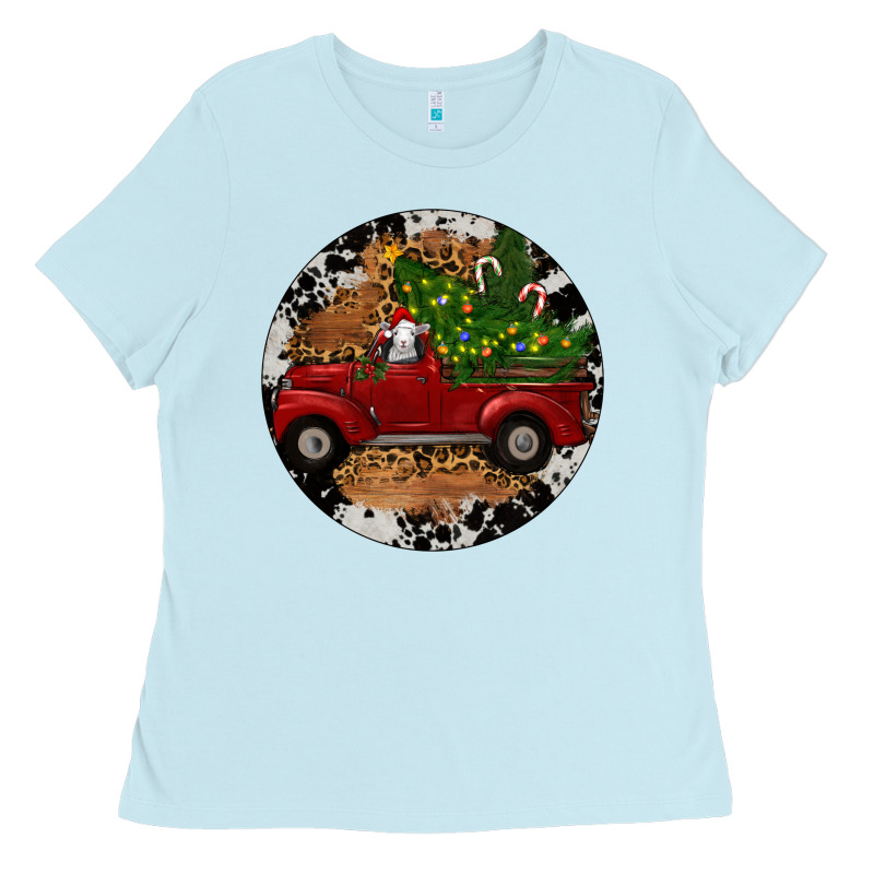 Farm Truck Christmas Ladies Tee by RanaPortraitStore | Teevron