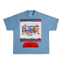 Pebble Blue all american nurse 12 oz regular can cooler Urban Heavy Tee - Artiststas