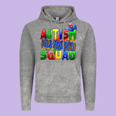 Autısm Support Squad Vintage Hoodie Designed By Adodesignshop