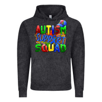 Vintage Black autısm support squad Vintage Hoodie - AdoDesignShop