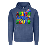 Vintage Denim autısm support squad Vintage Hoodie - AdoDesignShop