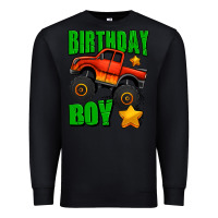 Black birthday boy monster truck Premium Sweatshirt - Jasminsmagicworld
