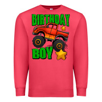 Cardinal birthday boy monster truck Premium Sweatshirt - Jasminsmagicworld