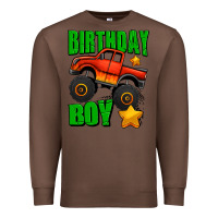 Chestnut birthday boy monster truck Premium Sweatshirt - Jasminsmagicworld