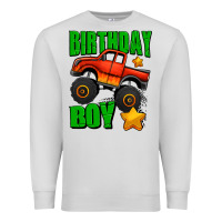 Dove Grey birthday boy monster truck Premium Sweatshirt - Jasminsmagicworld