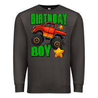 Smoke birthday boy monster truck Premium Sweatshirt - Jasminsmagicworld