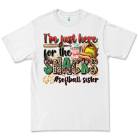 I'm Just Here For The Snacks #softball Sister Premium Tee | Teevron
