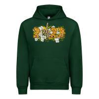 Forest Green 2023 skeleton middle finger new year Urban Hoodie - CowGirlArtShop