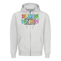 Dove Grey 12 new chapter 365 new chances Zipper Hoodie - MaliasSmallBusiness