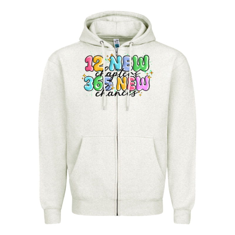 12 New Chapter 365 New Chances Zipper Hoodie by MaliasSmallBusiness | Teevron