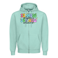 Seafoam 12 new chapter 365 new chances Zipper Hoodie - MaliasSmallBusiness