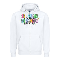 White 12 new chapter 365 new chances Zipper Hoodie - MaliasSmallBusiness