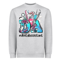 Heather Grey da dental assistant Heavyweight Sweatshirt - AdoDesignShop