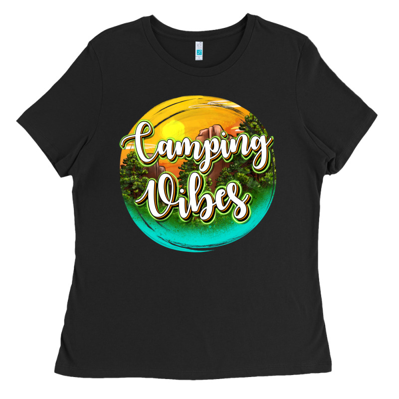 Camping Vibes Ladies Tee by texasbilliewilder | Teevron
