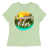 Matcha camping vibes Ladies Tee - texasbilliewilder