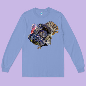 Bronze Turkey Long Sleeve Tee Designed By Lillyallendesigns