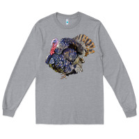 Heather Grey Bronze Turkey Long Sleeve Tee - LillyAllenDesigns