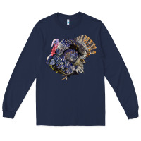 Navy Bronze Turkey Long Sleeve Tee - LillyAllenDesigns