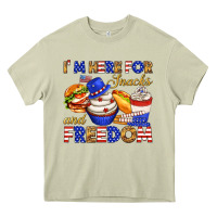 Mossy i m here for snacks and freedom Heavy Core Tee - texasbilliewilder